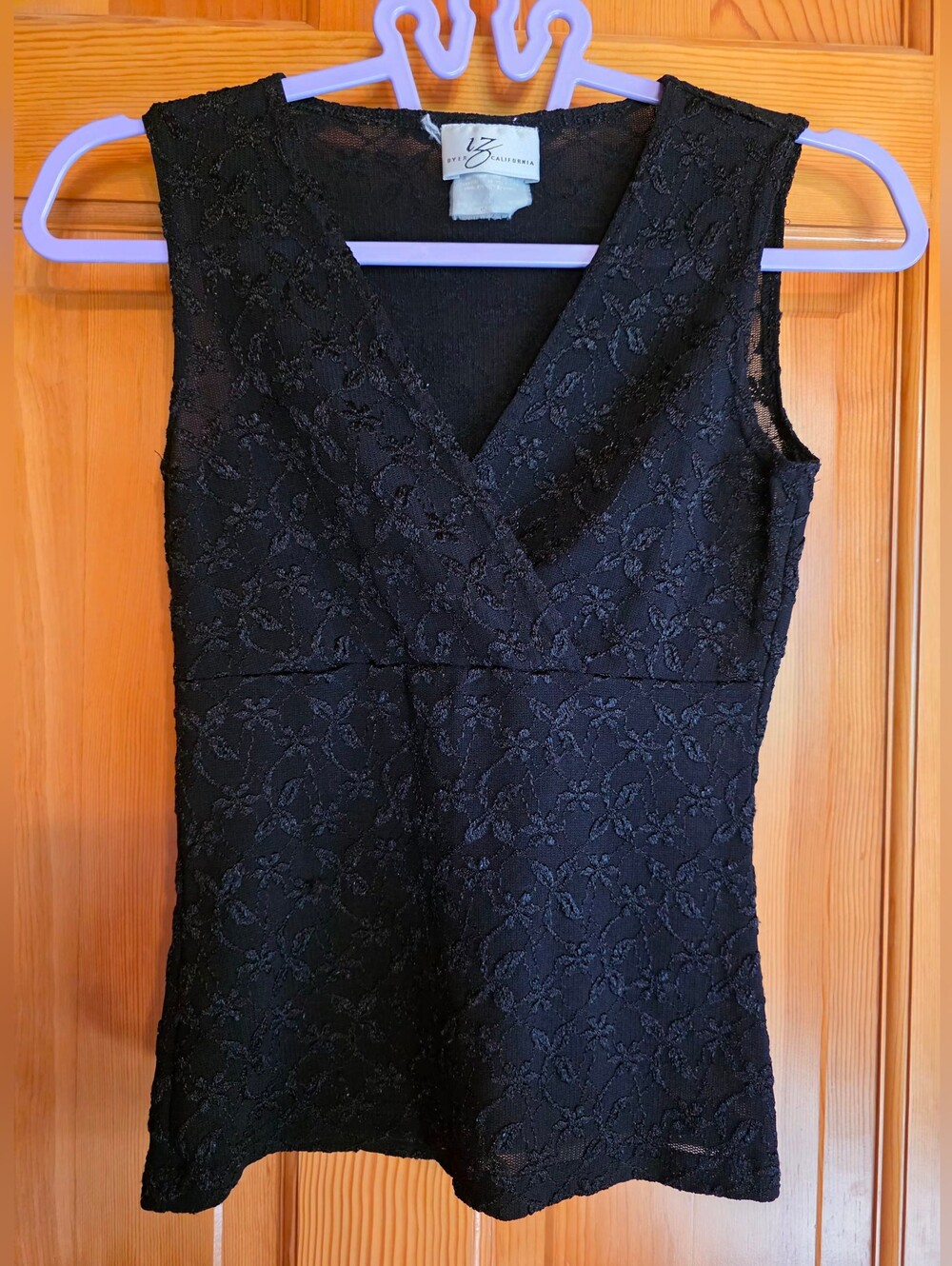 Byer California Black Textured Knit Tank